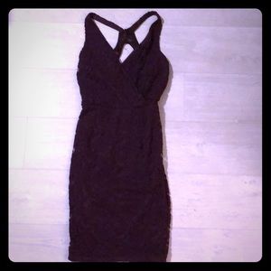 Dark plum lace dress Charlotte Russe Sz XS